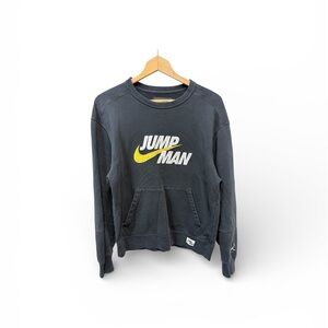 Jordan “Jump Man” Crewneck with Embroidered Patch Logo